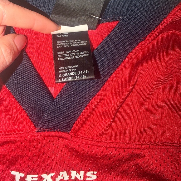 Boys Vintage Andre Johnson #80 Red Jersey L 14-16 - Picture 6 of 8